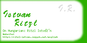 istvan ritzl business card